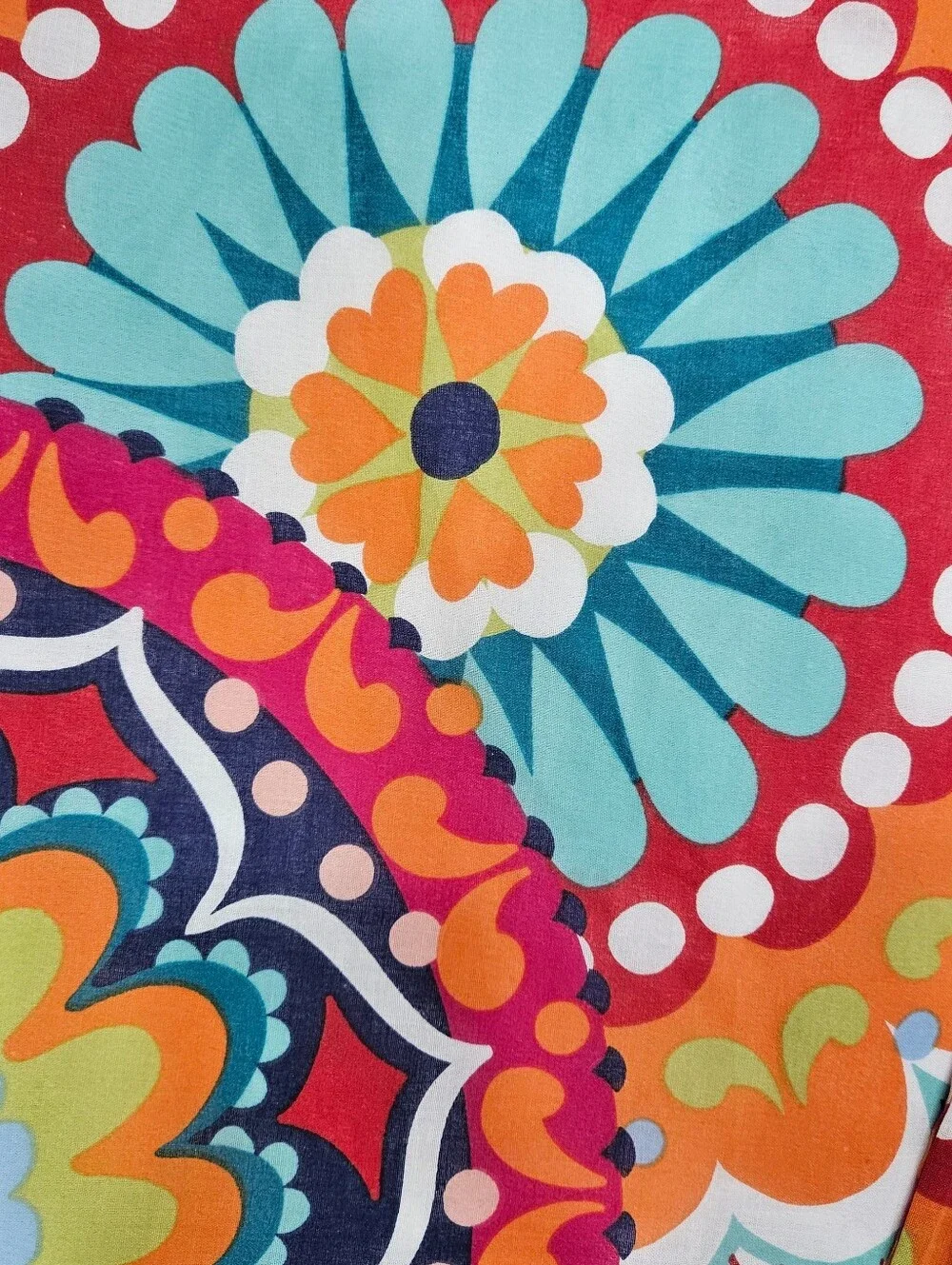 Levtex Home Serendipity  Lined Drape Panels Rod Pocket Mandala Boho 55x84 PAIR